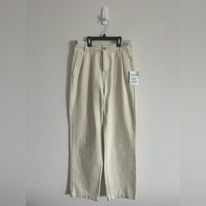 Top Shop Cream Denim Trouser Pants Size 4 NWT. Perfect condition.